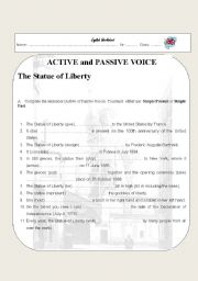 English Worksheet: Active and Passive Voice