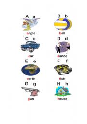 English worksheet: alphabet game - 2