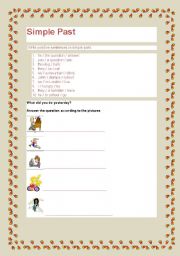 English worksheet: Simple Past