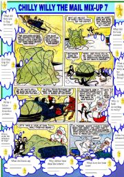 English Worksheet: COMIC - CHILLY WILLY THE MAIL MIX UP 7
