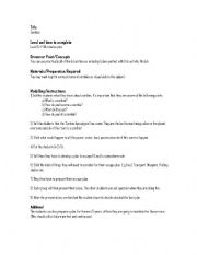 English Worksheet: Zombies