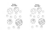 English Worksheet: My toys. Big or little?
