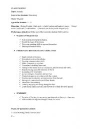 English Worksheet: animal lesson plan