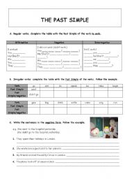 English Worksheet: PAST SIMPLE