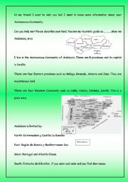 English worksheet: Andalucia