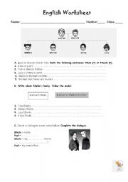 English Worksheet: Personal identication