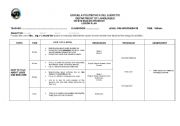English Worksheet: lesson plan