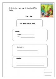 English Worksheet: The Story map