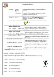 English worksheet: Frequency Adverbs