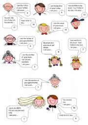 English Worksheet: FAMILY RELATIONSHIPS PUZZLE