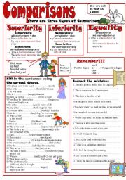 English Worksheet: Comparisons II