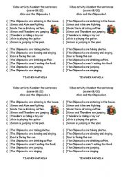 English Worksheet: Alvin and the chipmunks