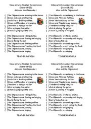 English worksheet: Alvin and the chipmunks