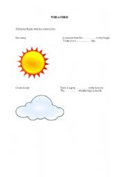 English worksheet: WHEATHER