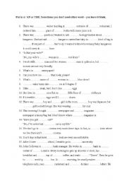 English Worksheet: Articles