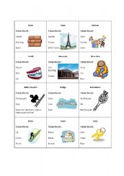 English Worksheet: Taboo Cards 3