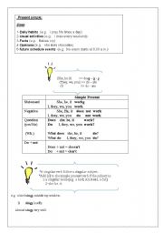 English worksheet: present simple