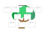 English worksheet: My Family Tree