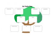 English Worksheet: My Family Tree