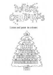 English Worksheet: mERRY CHRISTMAS