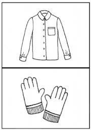 English Worksheet: Clothes flashcards