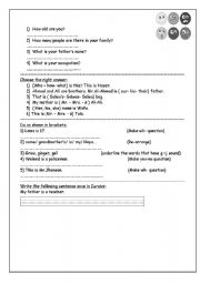 English Worksheet: Wh questions