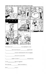 English Worksheet: Story Simple Past to order