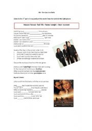 English Worksheet: Iris- Goo Goo Dolls