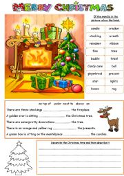 English Worksheet: Christmas