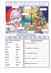 English Worksheet: Christmas