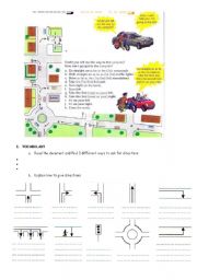 English Worksheet: Asking and telling the way PART 3