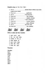 English worksheet: Trinity, grade 1