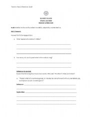 English worksheet: Brother in the Land