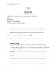 English Worksheet: Brother in the Land