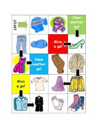 English Worksheet: Shopping game