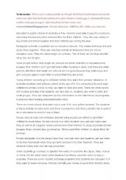English Worksheet: education in australia