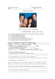 English worksheet: Seinfeld - 7th Season - The Engagement