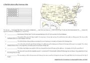 English Worksheet: usa audiotour