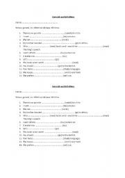 English Worksheet: Gerunds and infinitives