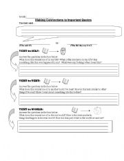 English Worksheet: Interpreting Important Quotes