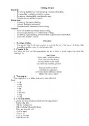 English worksheet: Cooking