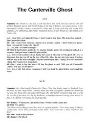 English Worksheet: the canterville ghost