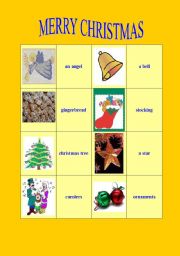 English worksheet: Christmas pelmanism