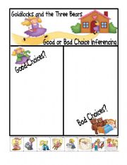 Goldilocks and the Three Bears Inferencing Sheet