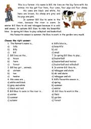 English Worksheet: Farm and farm animals