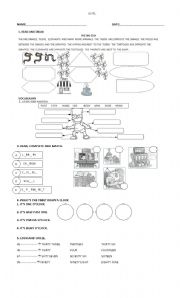 English Worksheet: HAPPY STREET 2 PART 1