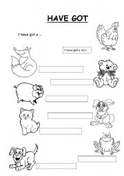 English Worksheet: Have got