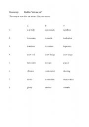 English Worksheet: fashion