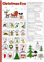 English Worksheet: Christmas Eve