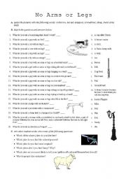 English Worksheet: No Arms or Legs